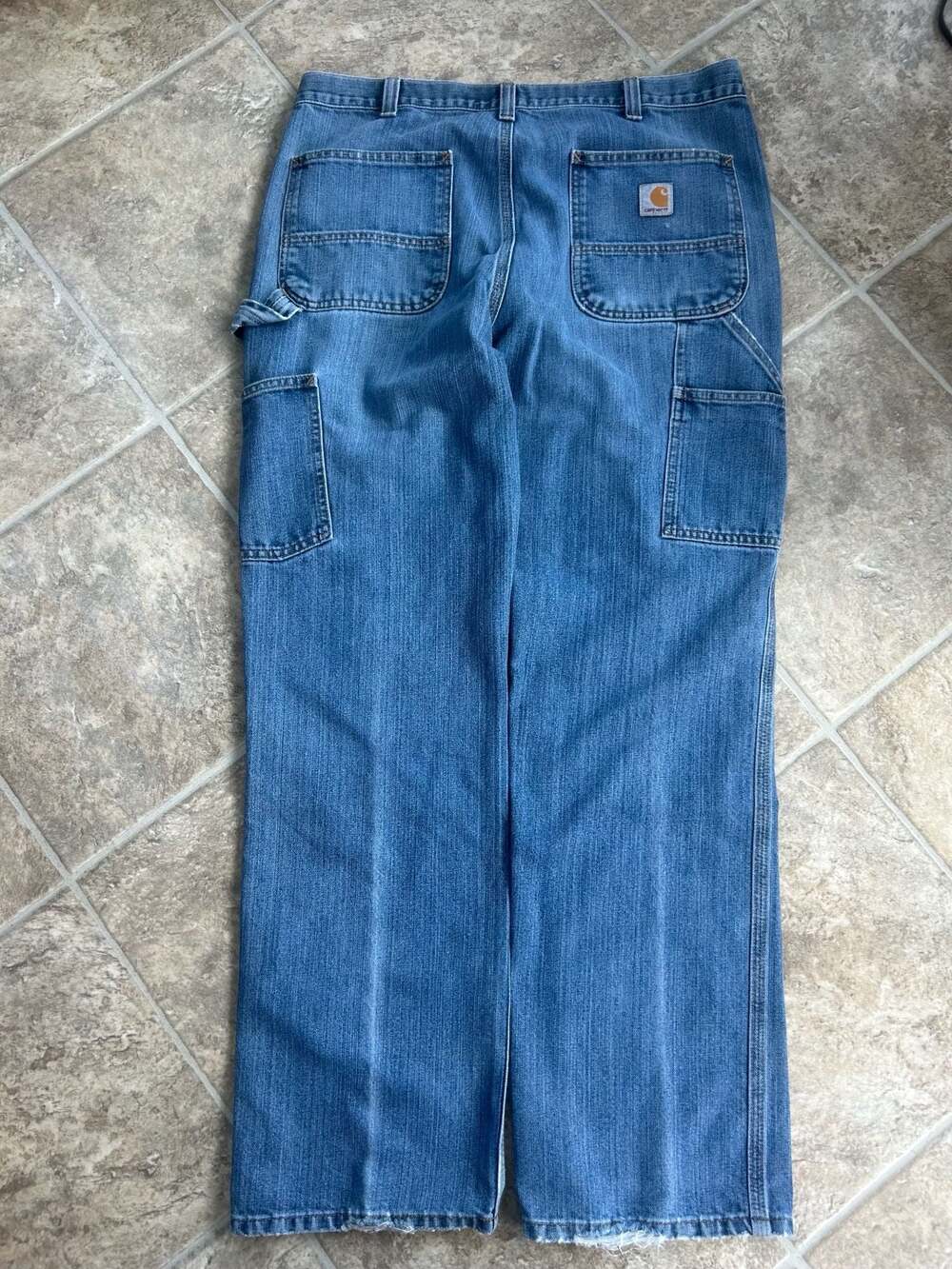 Carhartt Relaxed Fit Carpenter Denim Jeans 34x30